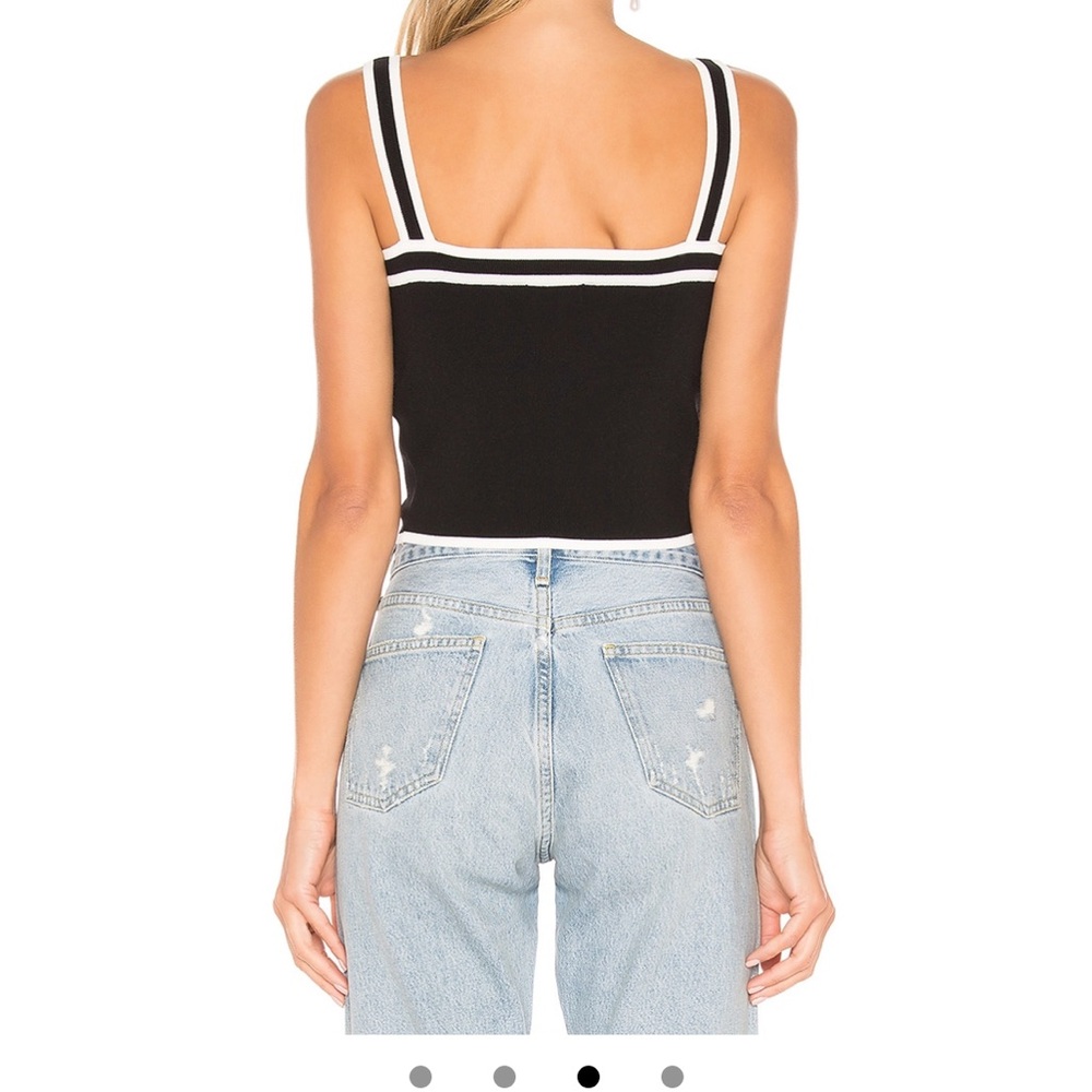 BLACK AND WHITE STRIPE TOP - Picture 3 of 4